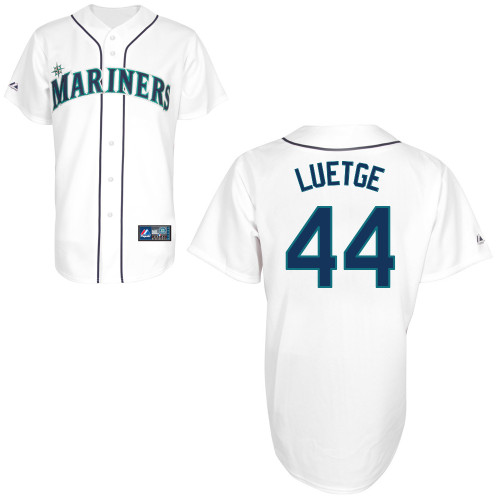 Lucas Luetge #44 Youth Baseball Jersey-Seattle Mariners Authentic Home White Cool Base MLB Jersey